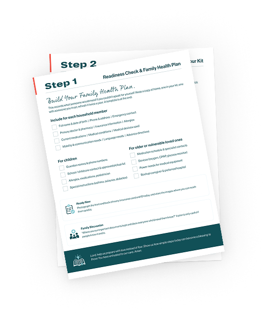 Family Emergency Health Guide and Family Readiness Workbook